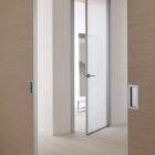 MITIKA scorrevoli rovere sbiancato e battente 45 alluminio-1000 porta alluminio vetro