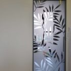 Porta vetro cristallo fumè scorrevole Logika decoro kenzia-1000